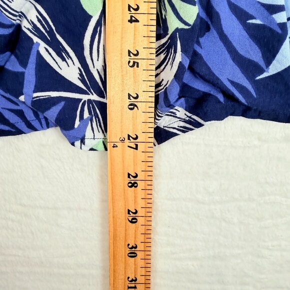 ROXY BEACHY VIBES INDIGO SEASIDE TROPICS SUNDRESS/COVERUP SIZE MEDIUM FLORAL - Picture 6 of 6